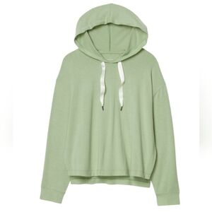 Adore Me Jilianne UnlinedCropped HoodieBrushed terry knitPolyester/Viscose/Spa